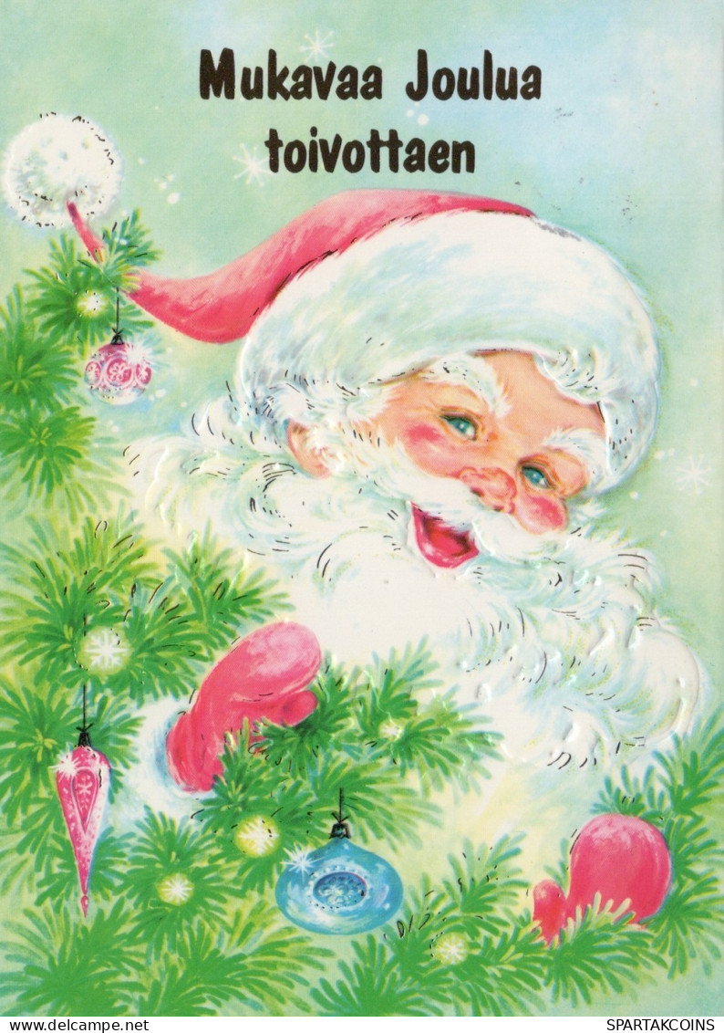 BABBO NATALE Natale Vintage Cartolina CPSM #PAJ880.IT - Santa Claus