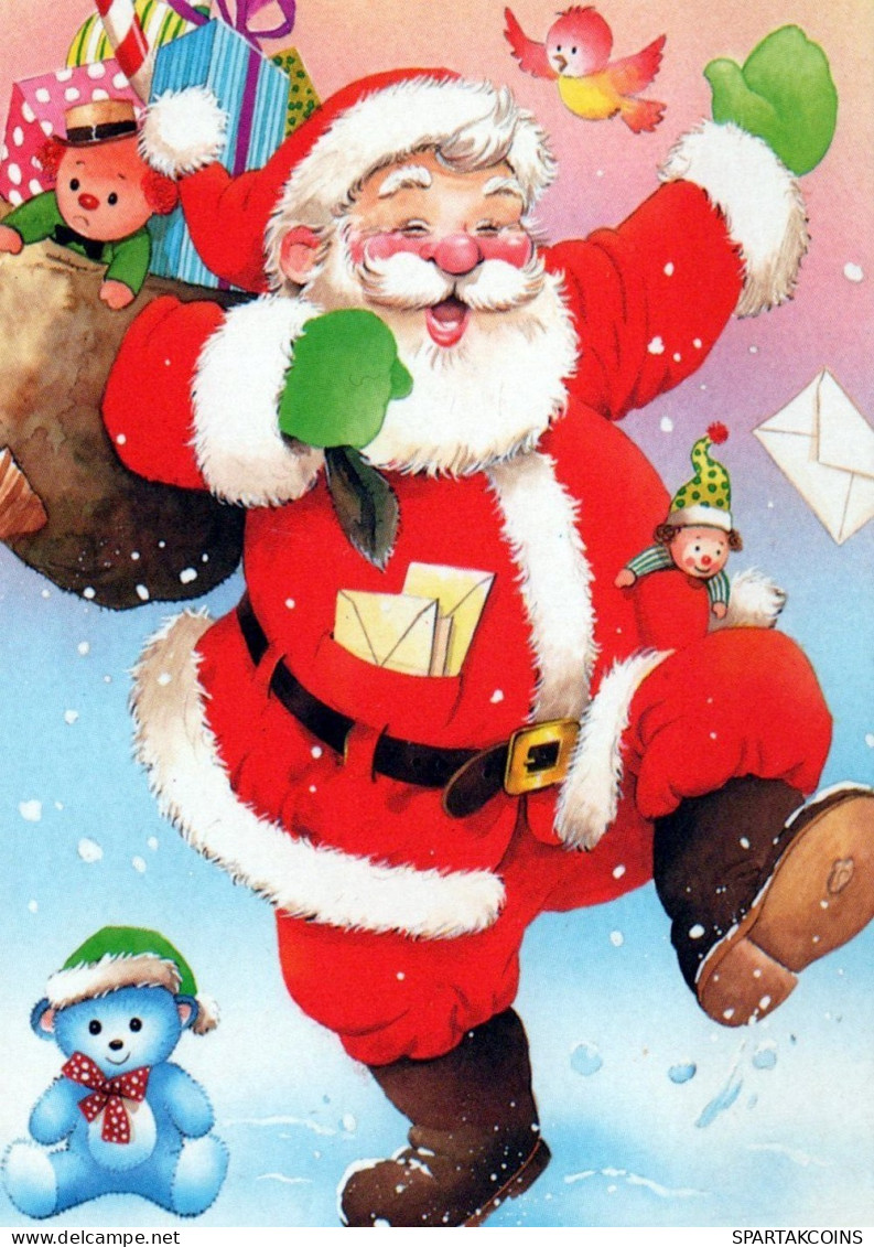 BABBO NATALE Natale Vintage Cartolina CPSMPF #PAJ405.IT - Santa Claus
