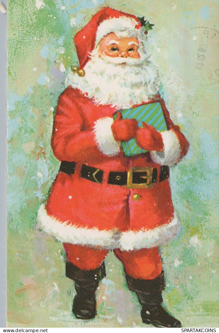 BABBO NATALE Natale Vintage Cartolina CPSM #PAJ676.IT - Santa Claus