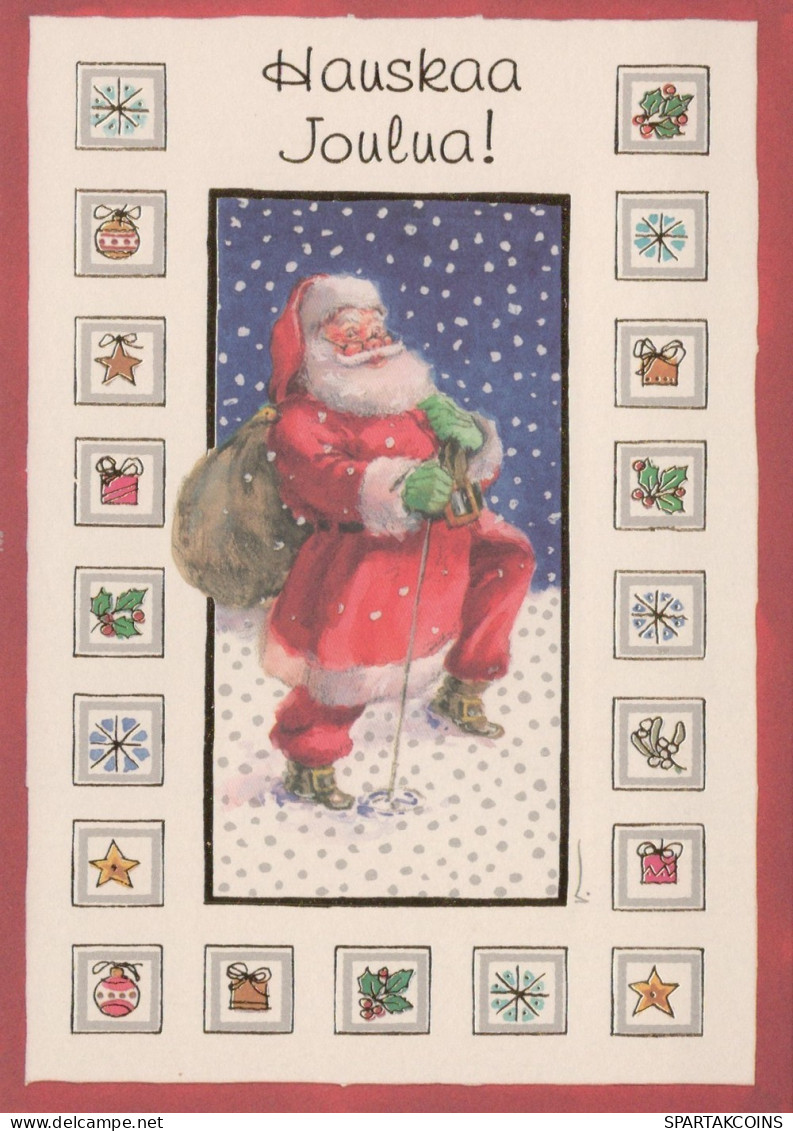 BABBO NATALE Natale Vintage Cartolina CPSM #PAJ540.IT - Santa Claus