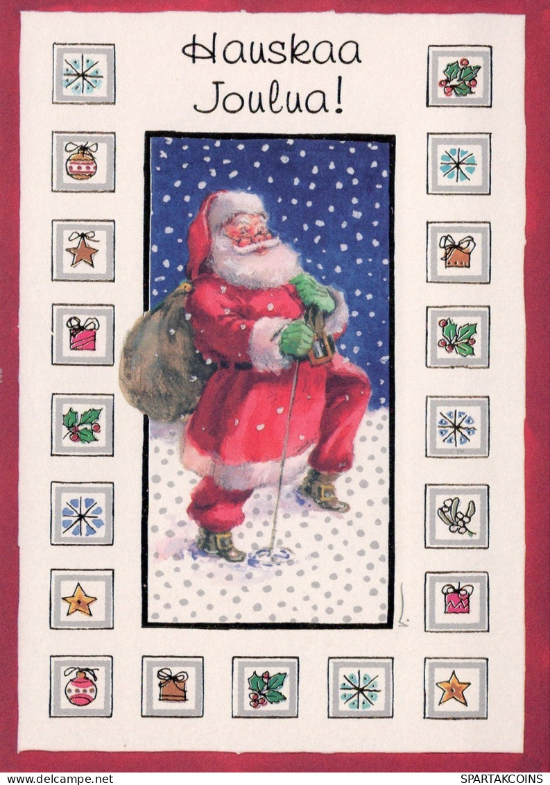 BABBO NATALE Natale Vintage Cartolina CPSM #PAJ540.IT - Santa Claus