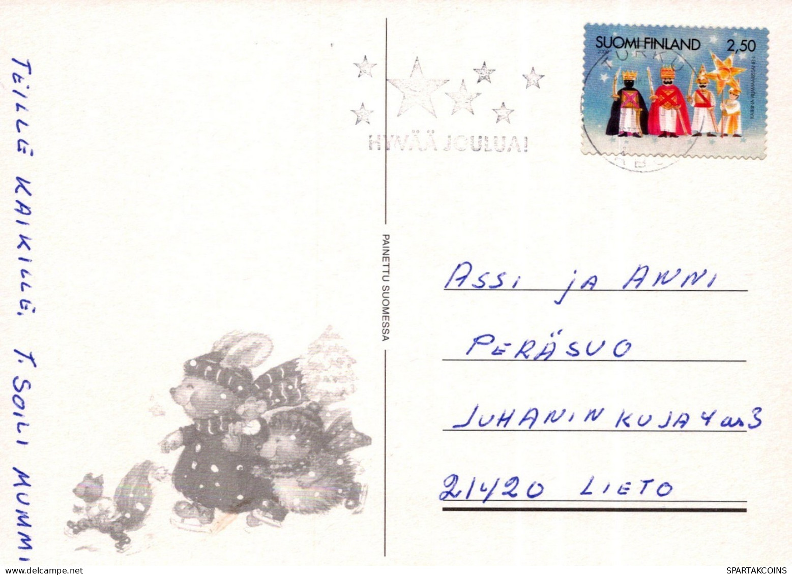 BABBO NATALE Natale Vintage Cartolina CPSM #PAJ814.IT - Santa Claus