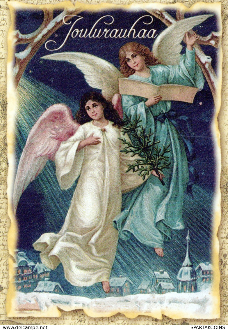 ANGELO Buon Anno Natale Vintage Cartolina CPSM #PAH646.IT - Angels