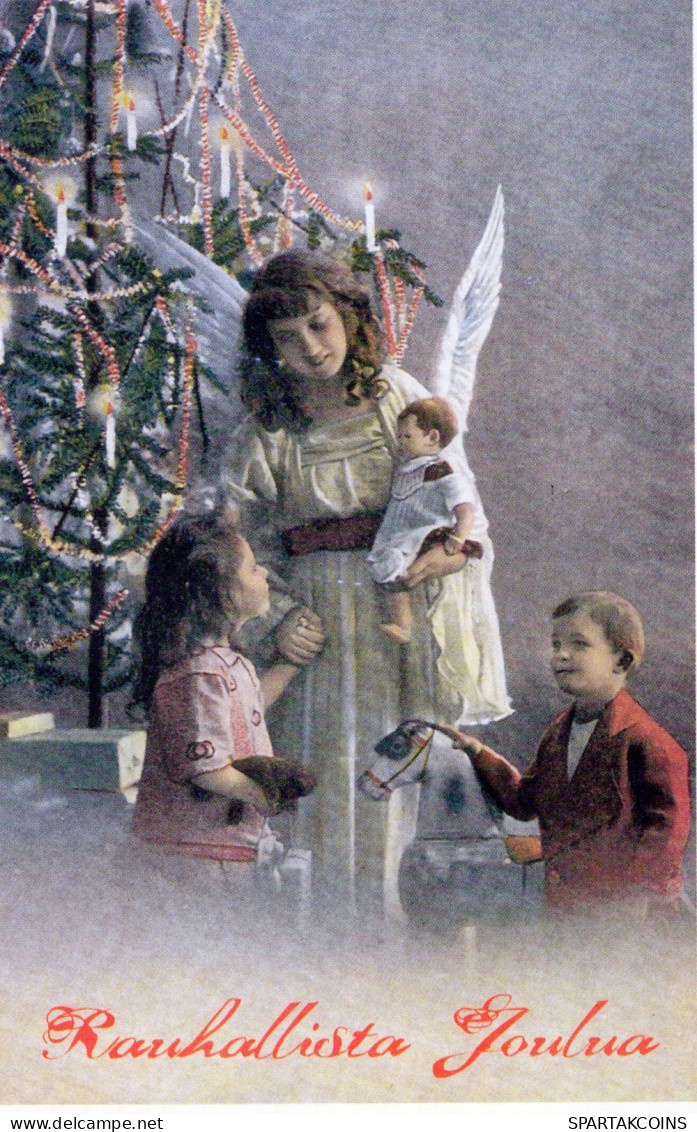 ANGELO Buon Anno Natale Vintage Cartolina CPSM #PAH464.IT - Engel