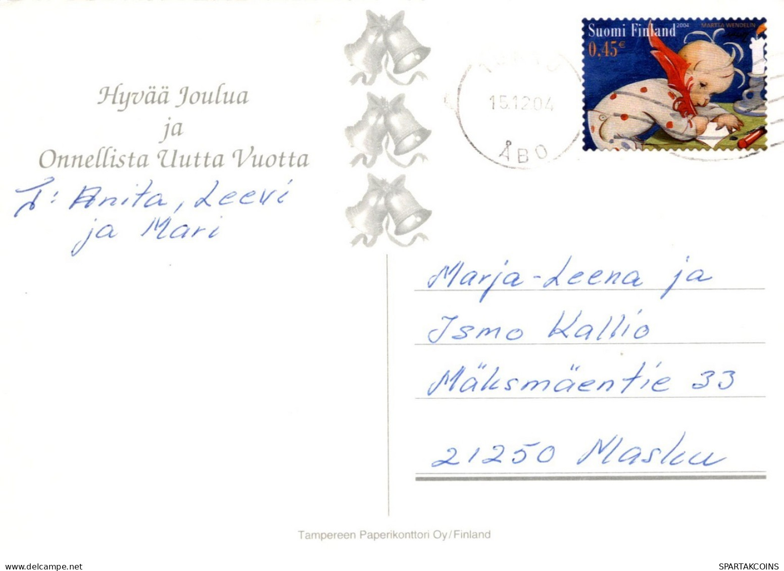ANGELO Buon Anno Natale Vintage Cartolina CPSM #PAG953.IT - Engelen