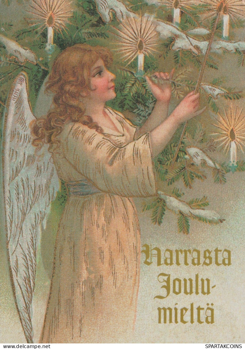 ANGELO Buon Anno Natale Vintage Cartolina CPSM #PAH205.IT - Angels