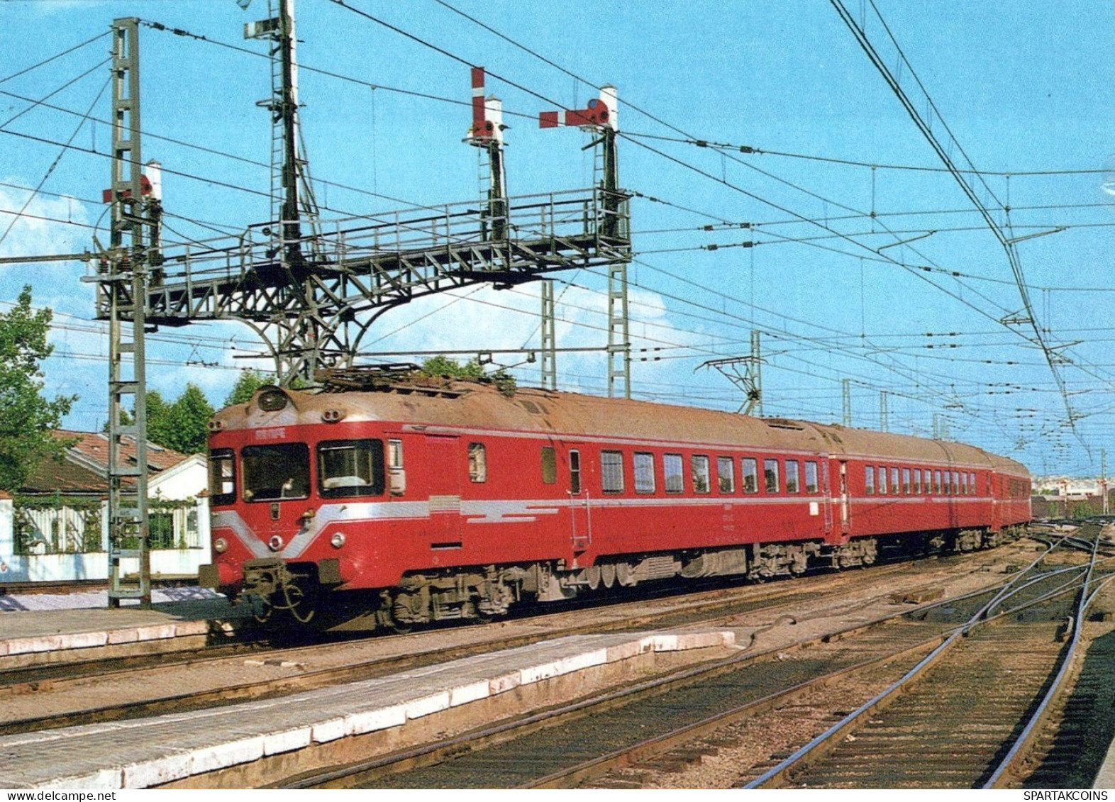 TRENO TRASPORTO FERROVIARIO Vintage Cartolina CPSM #PAA691.IT - Trains