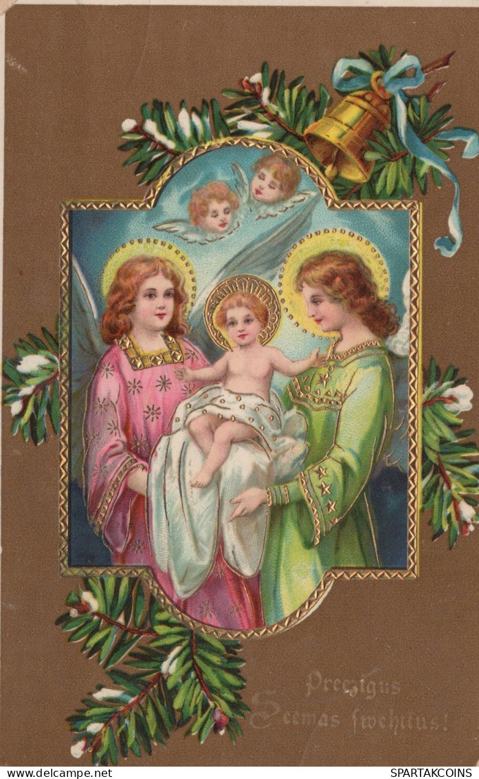 ANGELO Buon Anno Natale Vintage Cartolina CPA #PAG702.IT - Engel