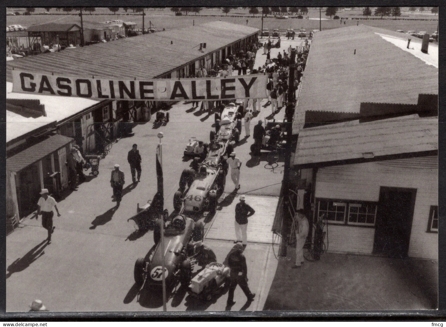 Indianapolis Motor Speedway, Gasoline Alley In 1960, Unused - Sonstige & Ohne Zuordnung