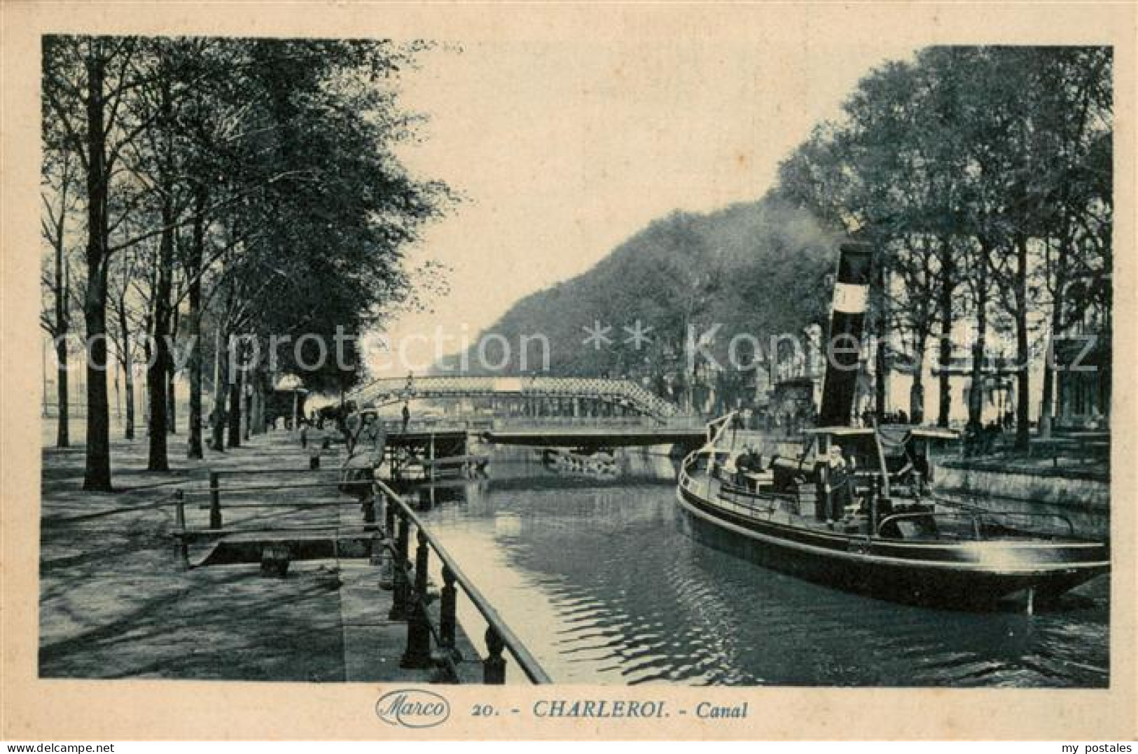 73639751 Charleroi Hainaut Wallonie Canal Bateau Pont Charleroi Hainaut - Chimay