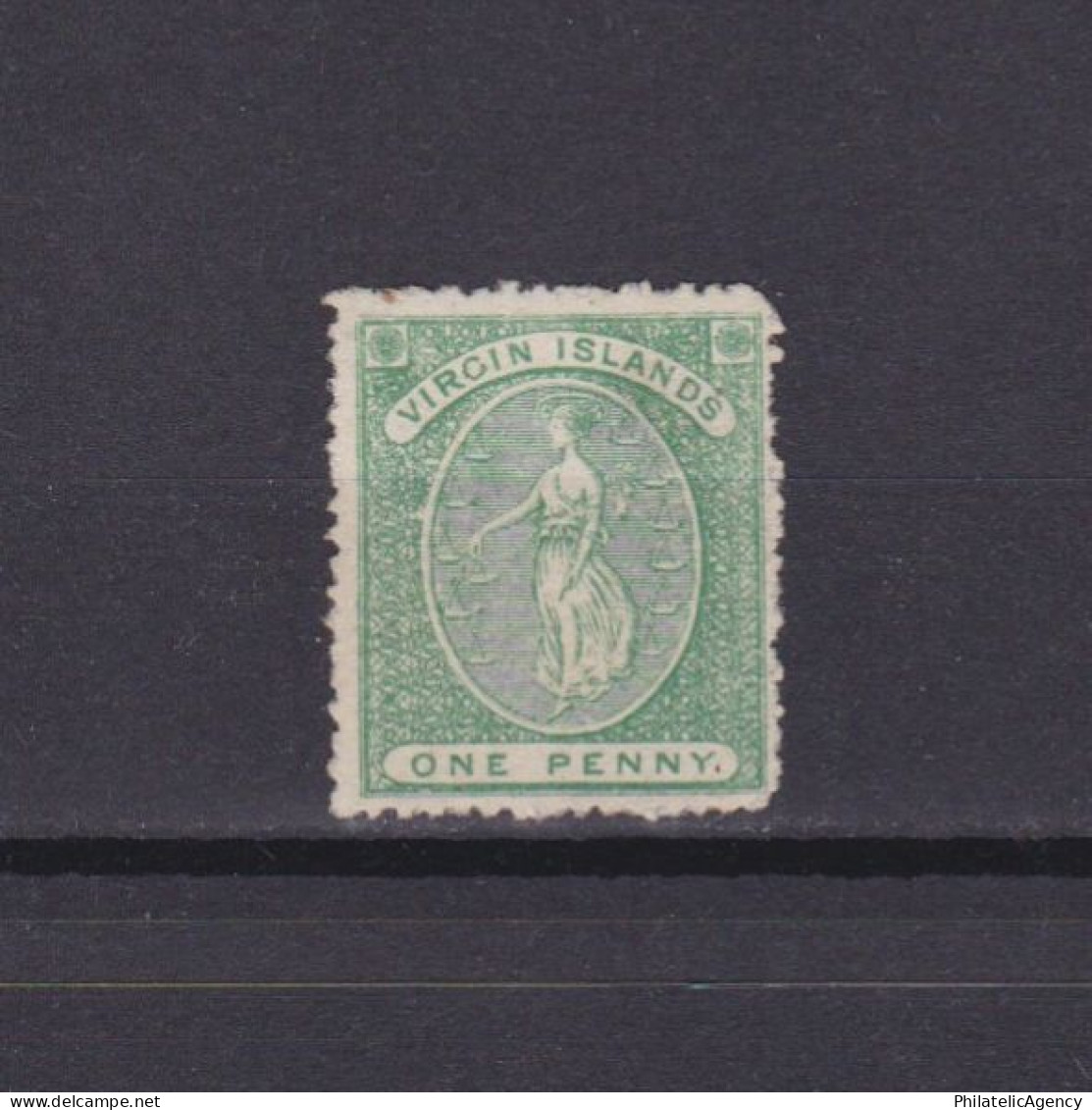 BRITISH VIRGIN ISLAND 1870, SG #9, CV £65, MH - Iles Vièrges Britanniques