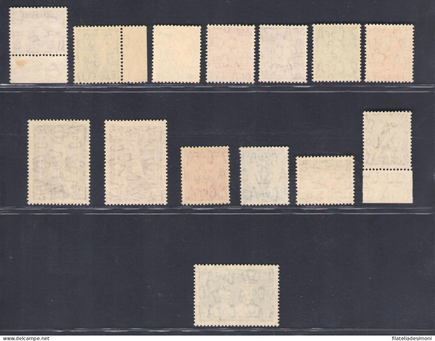 1937-49 Australia, Stanley Gibbons N. 164/78, MNH** - Andere & Zonder Classificatie