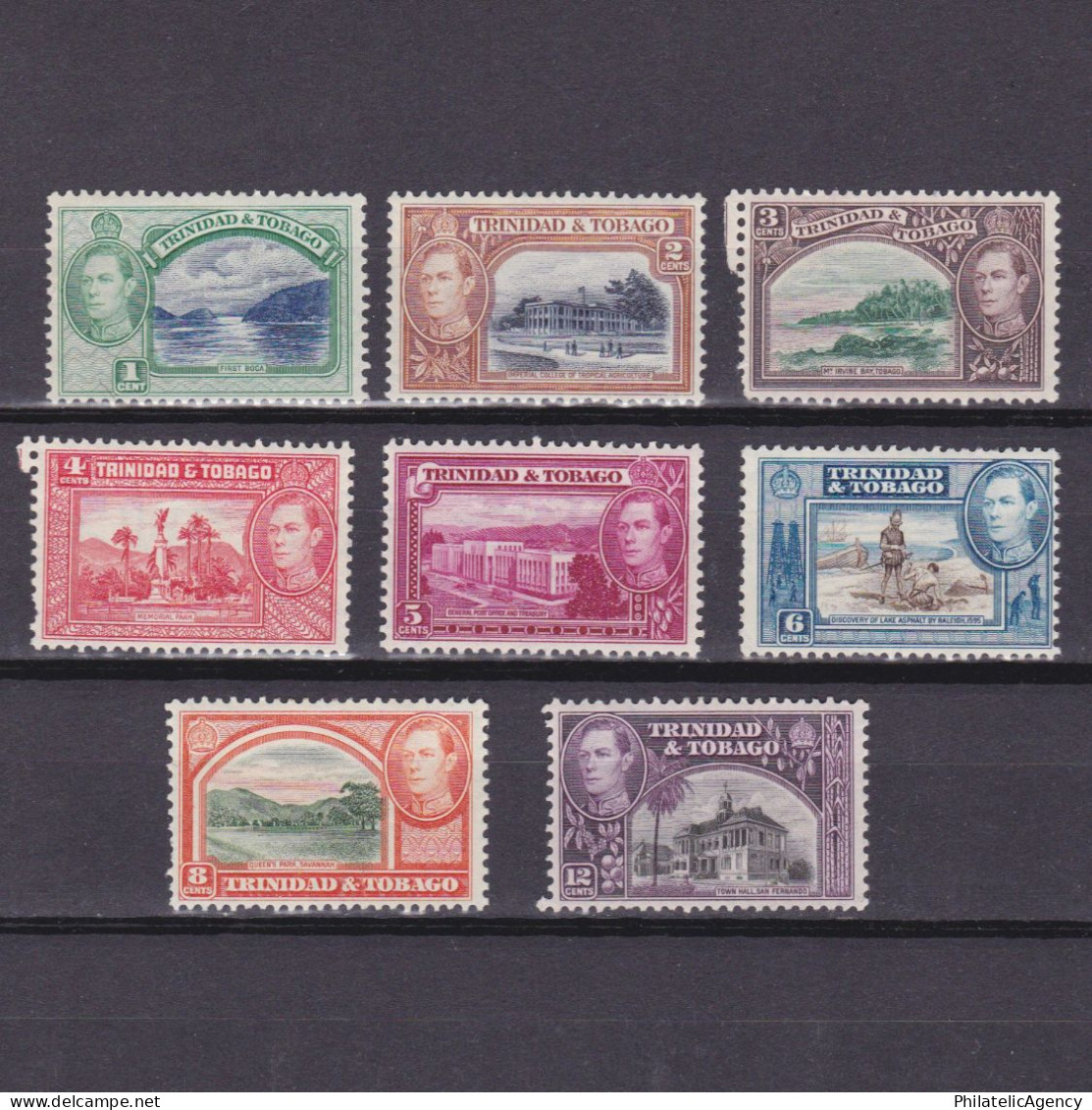 TRINIDAD & TOBAGO 1938, SG #246-252, CV £15, Part Set, MH - Trinité & Tobago (...-1961)