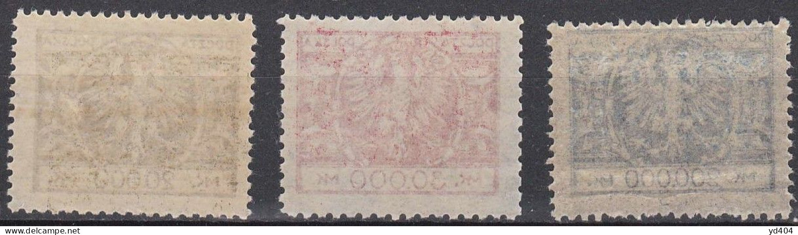 PL202 – POLOGNE - POLAND – 1924 – ARMS OF POLAND – MI # 192/3-196 MNH 11 € - Unused Stamps