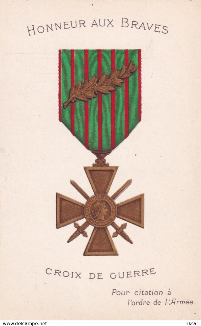 MILITAIRE(ILLUSTRATEUR) MEDAILLE(CROIX DE GUERRE) - Patriottisch