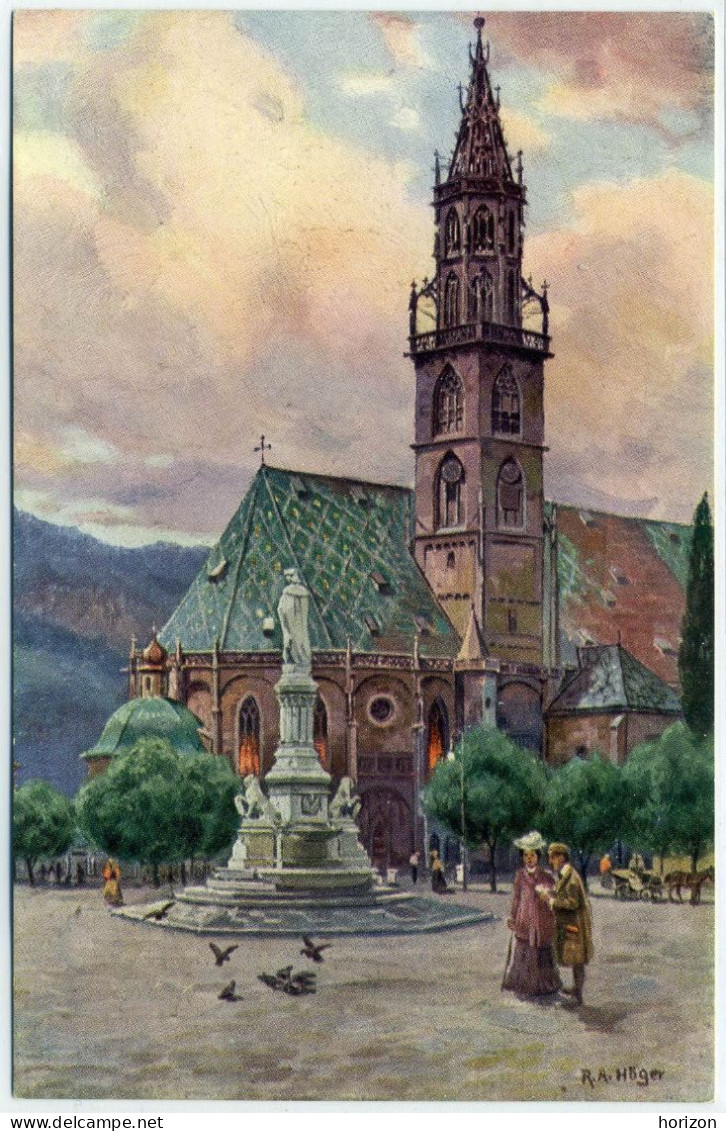 G.303  Pfarrkirche In BOZEN - Bolazno - Illustrata R.A. Höger - Bolzano (Bozen)