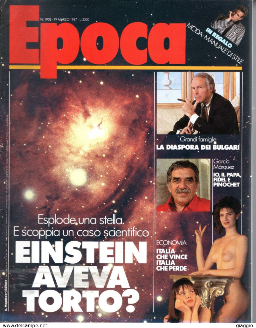 °°° RIVISTA EPOCA N° 1902 DEL 19 MARZO 1987 °°° - Autres & Non Classés