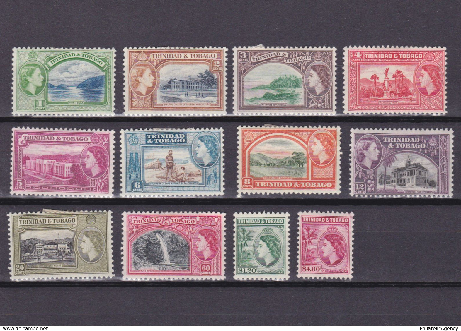 TRINIDAD & TOBAGO 1953, SG #267-278, CV £40, MH - Trinité & Tobago (...-1961)