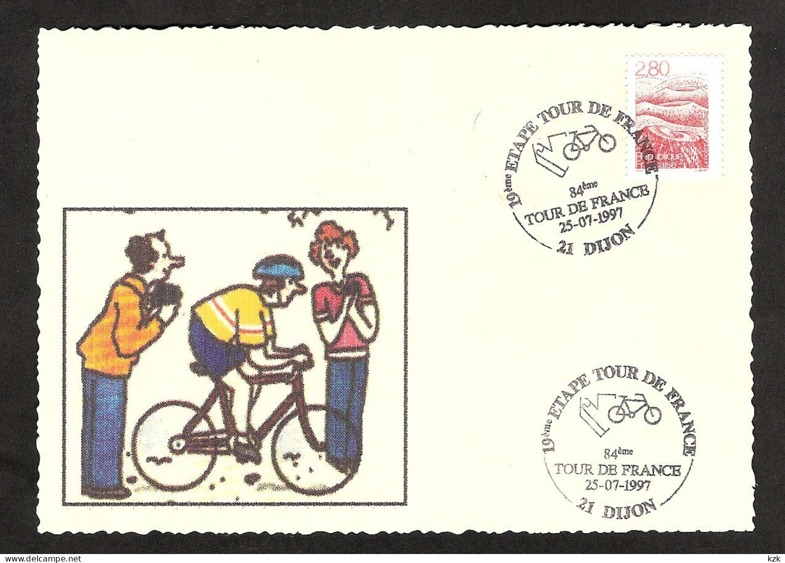 2 06	023	-	Document Philatélique  "84ème  Tour De France - Wielrennen