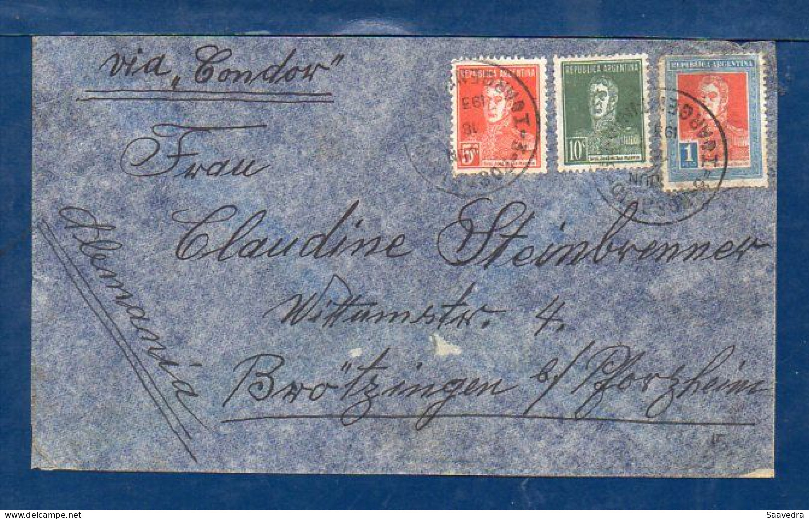 Argentina To Germany, 1934, ZEPPELIN Flight # G-375, SEE DESCRIPTION   (031) - Covers & Documents