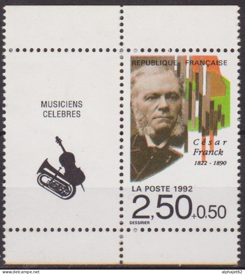 Musique - FRANCE - César Franck - Musicien - N° 2747 ** - 1992 - Unused Stamps