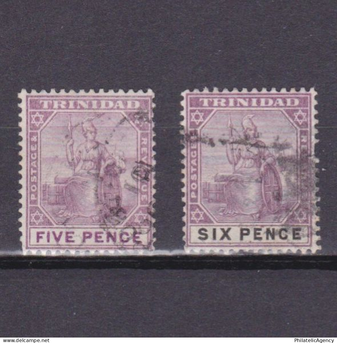 TRINIDAD 1896, SG #119-120, CV £20, Used - Trinité & Tobago (...-1961)