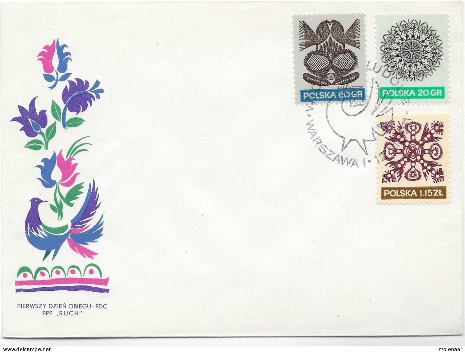 Postzegels > Europa > Polen > 1944-.... Republiek > 1961-70 >2  Brieven Uit 1971 2088-2092 (17125) - Lettres & Documents