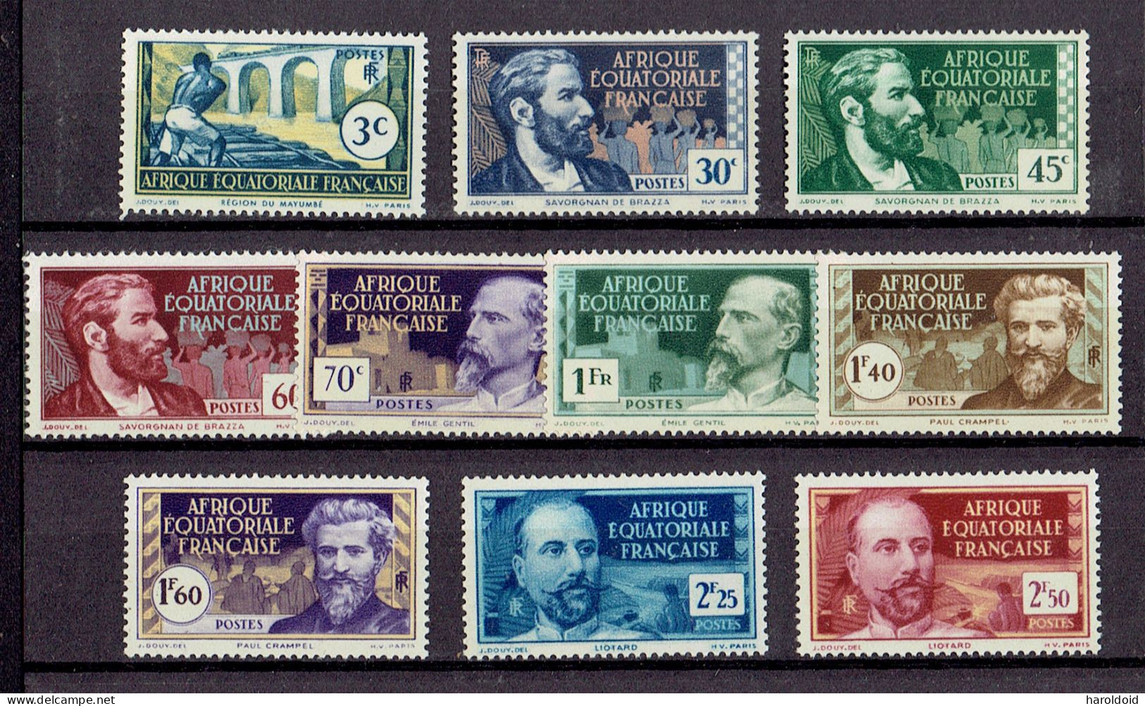 AEF - N°77/86 ** MNH TB - Unused Stamps