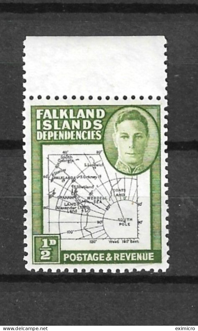 FALKLAND ISLANDS DEPENDENCIES 1946 ½d SG G1b "Missing 'I' In 'S. Shetland Is' " Variety UNMOUNTED MINT Cat £325 - Falklandinseln