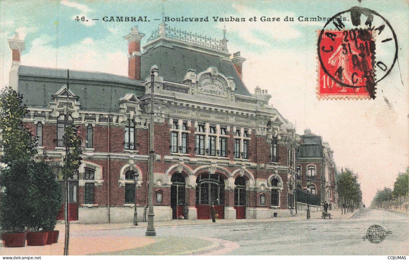 59 - CAMBRAI _S28498_ Boulevard Vauban Et Gare De Cambrai... - Cambrai