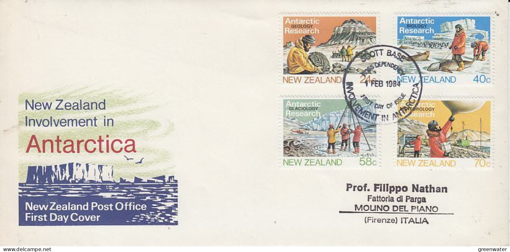 New Zealand 1984 Involvement In Antarctica FDC Ca Scott Base (RO154) - Antarctic Expeditions