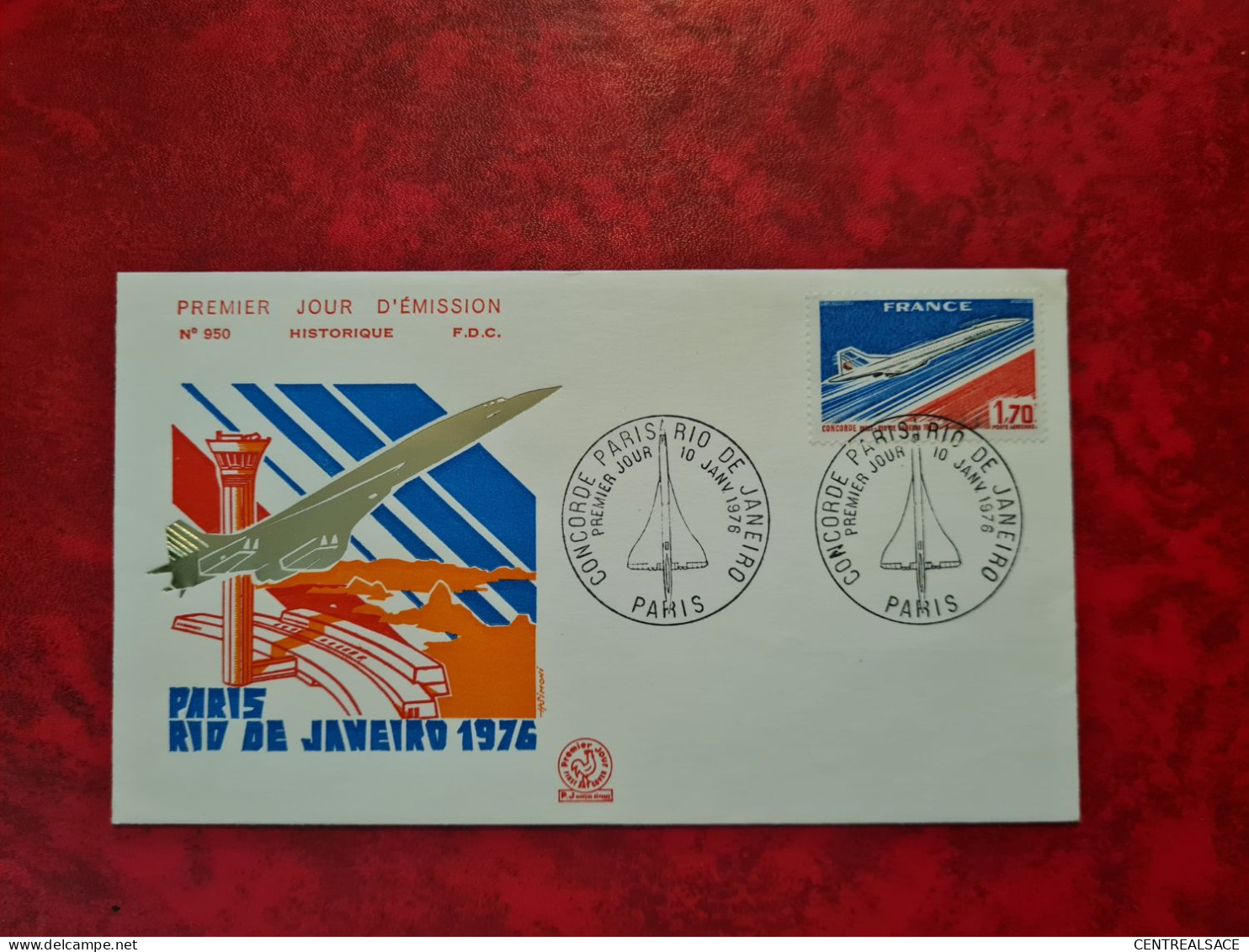 Lettre  1976 PARIS AVIATION PREMIER VOL PARIS RIO DE JANERO CONCORDE - Other & Unclassified