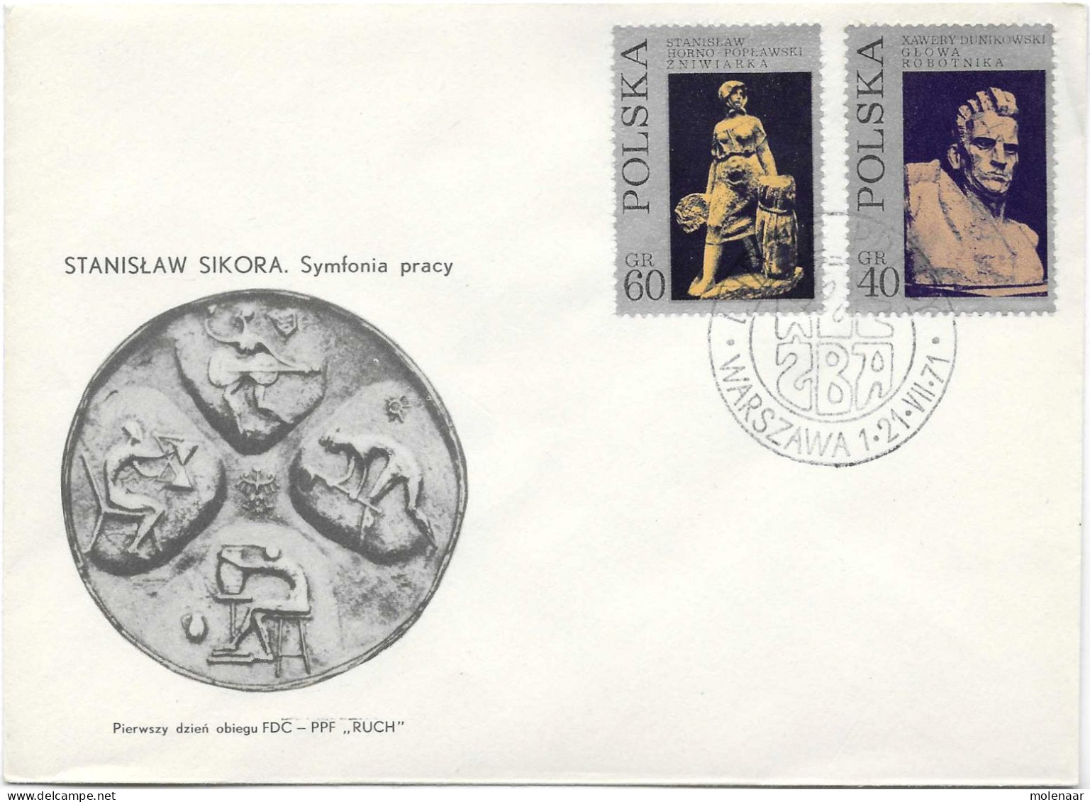 Postzegels > Europa > Polen > 1944-.... Republiek > 1961-70 >2  Brieven Uit 1971 2093-2096 (17127) - Covers & Documents