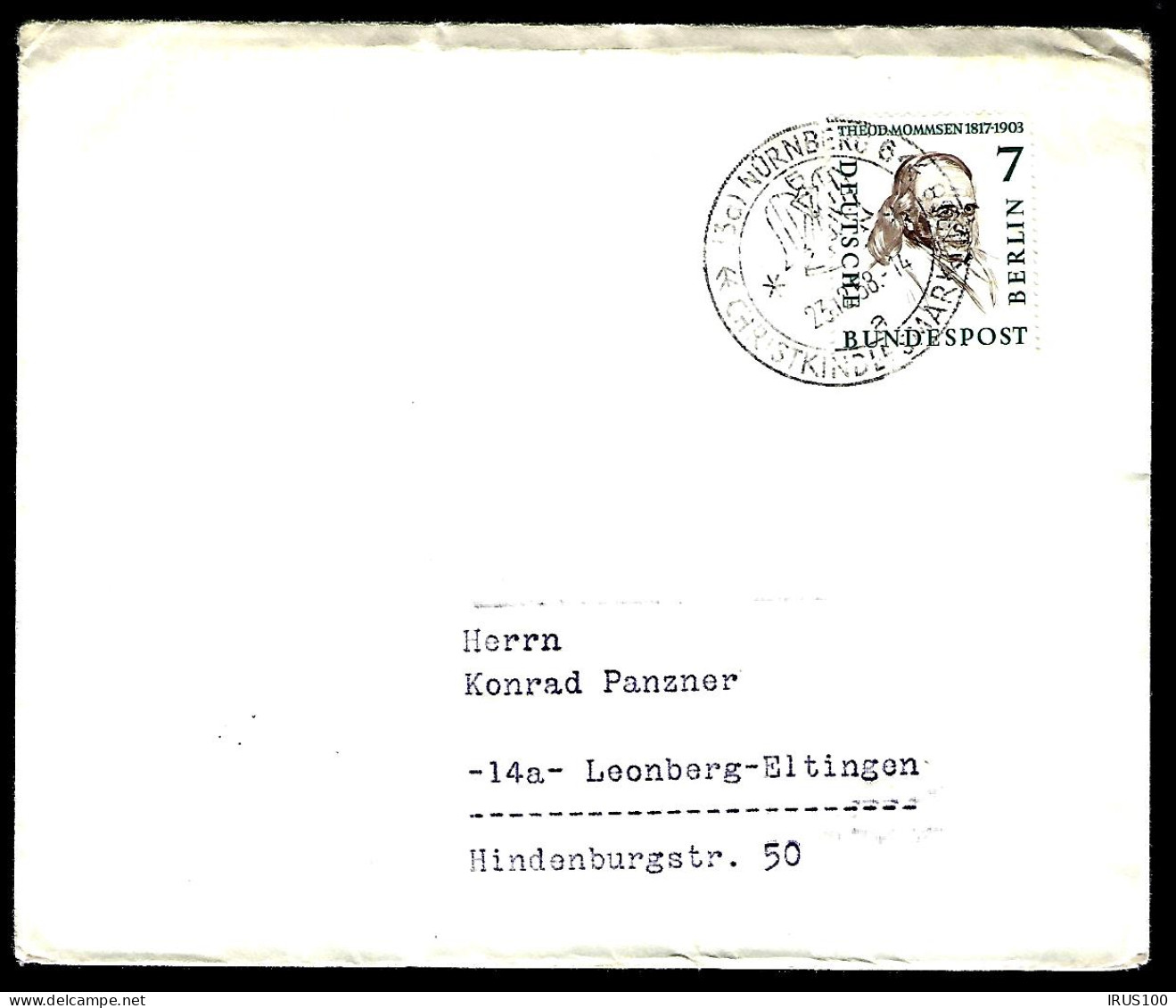LETTRE DE NUREMBERG - NÜRNBERG - 1958 - - Cartas & Documentos