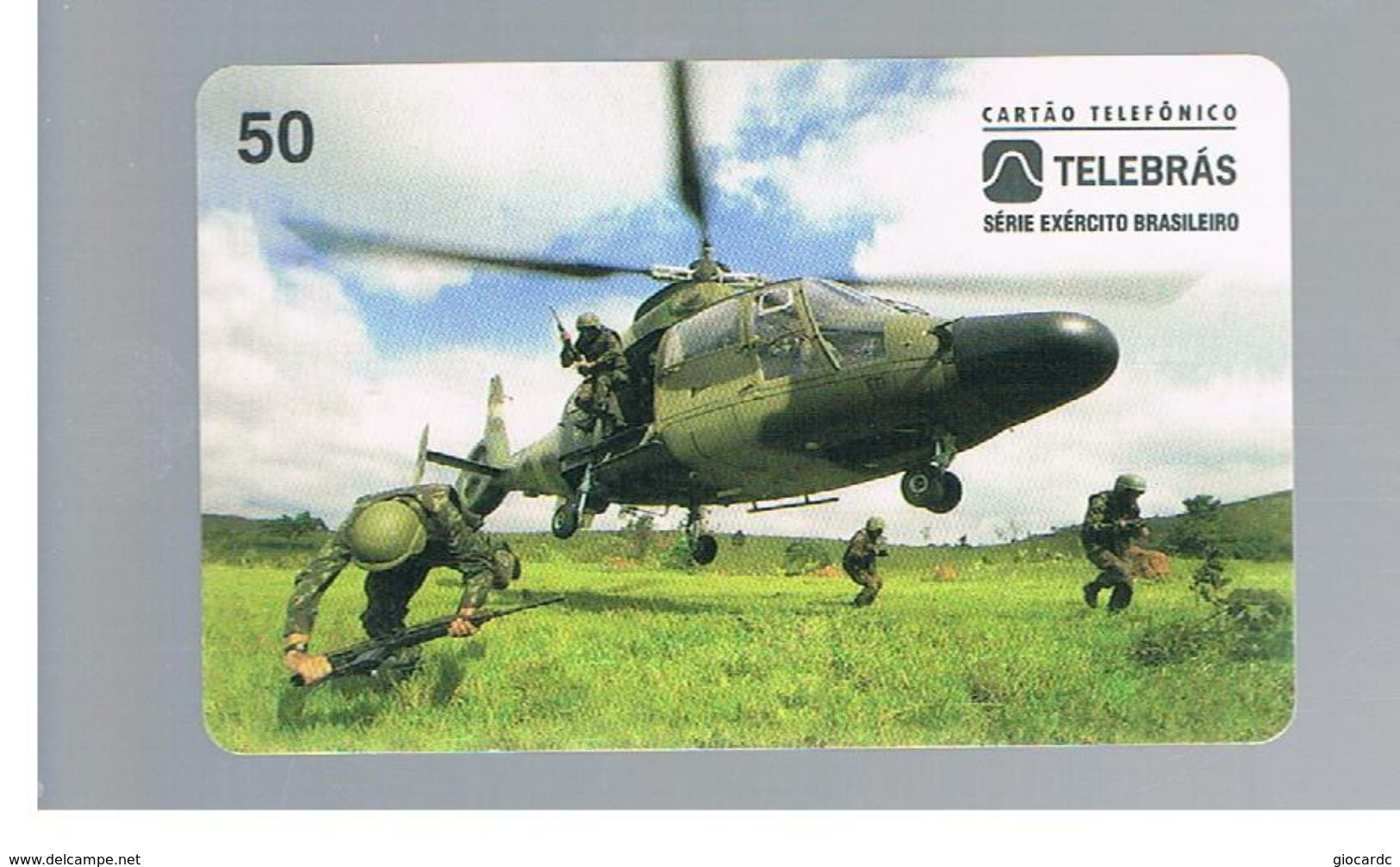 BRASILE ( BRAZIL) - TELEBRAS   -   1996 ARMY, HELICOPTER   - USED - RIF.10525 - Avions