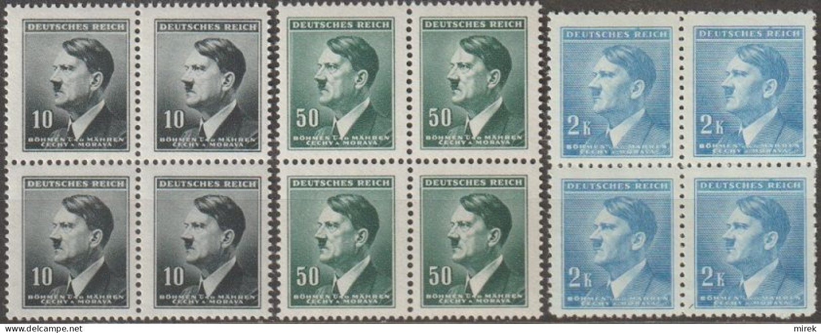 007/ Pof. 78,81,88, 4-blocks - Unused Stamps