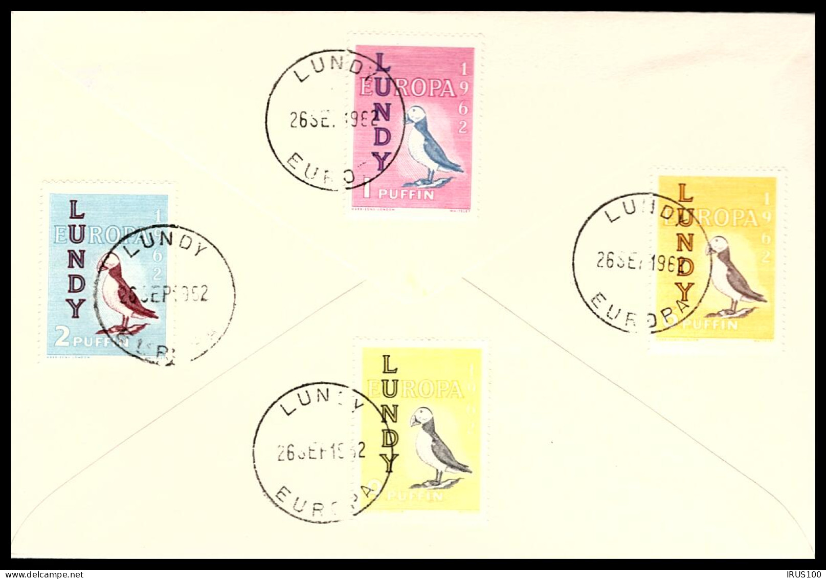 FDC EUROPA LUNDY 1962 - BARNSTAPLE -  - 1962