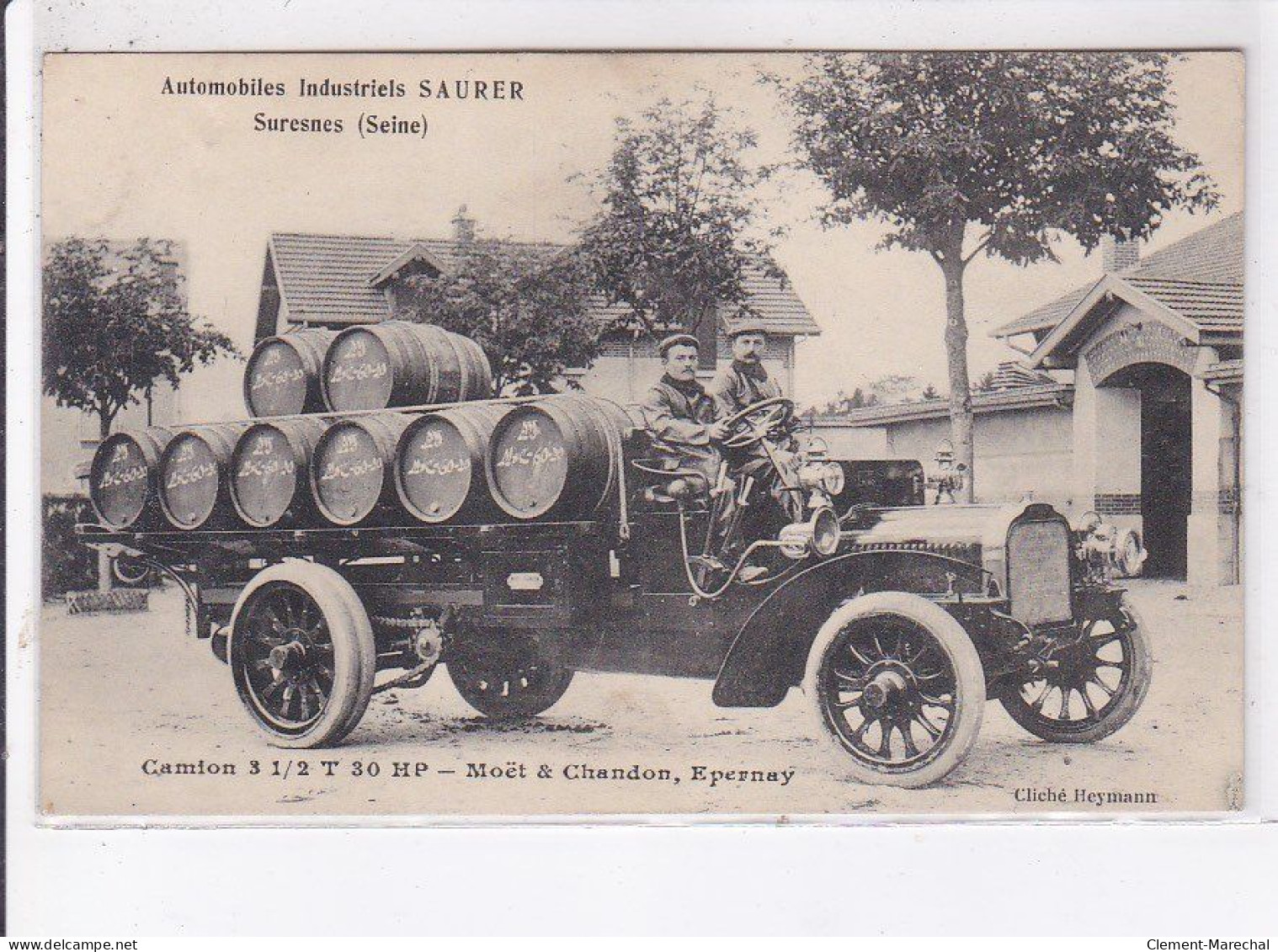 EPERNAY: Automobiles Industriels Saurer Suresnes, Camion 3 1/2 T 30hp Moët Et Chandon - Très Bon état - Epernay