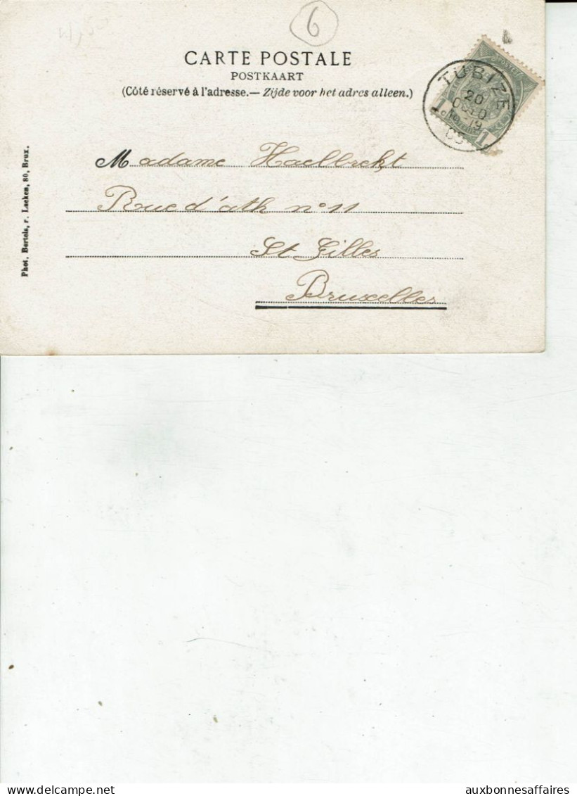 TUBIZE PASSERELLE DEMEUR CHEVAL CARTE ECRITE EN 1905 /6 - Tubize