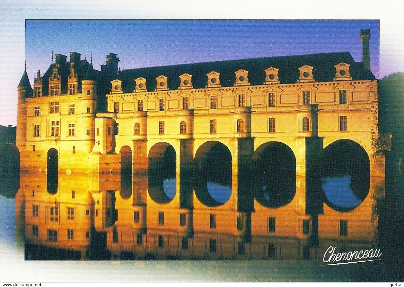 *CPM  - 37 - CHENONCEAU - Le Château Se Reflétant Dans Le Cher - Chenonceaux