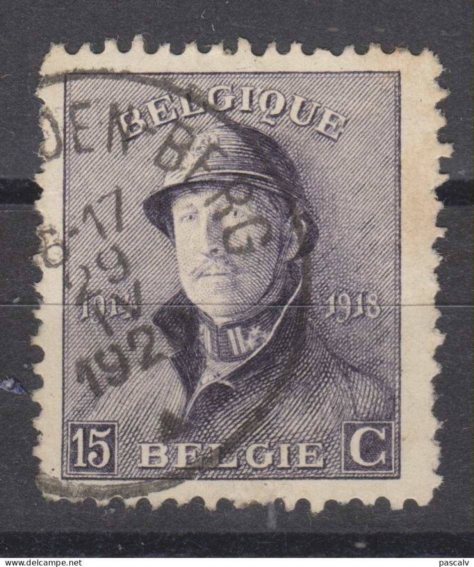 COB 169 Oblitération Centrale HEYST-OP-DEN-BERG - 1919-1920 Albert Met Helm