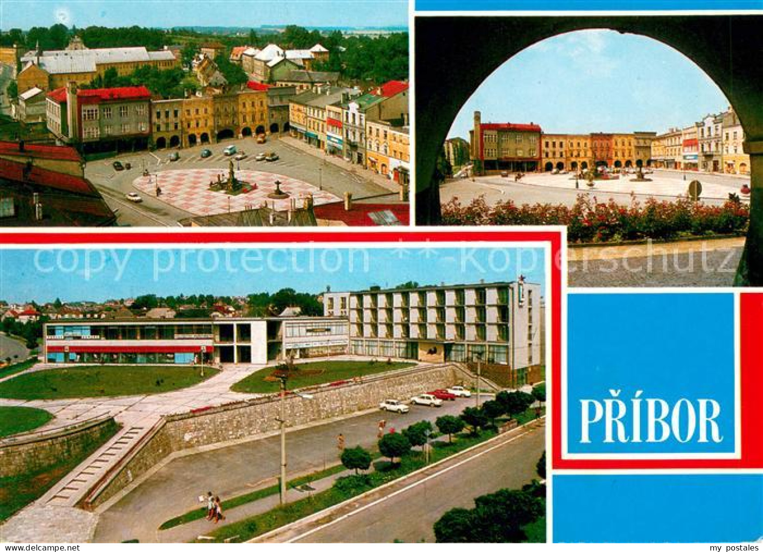 73637344 Pribor Freiberg Maehren Stadtzentrum Haeuser Renaissancestil Einkaufsze - Tschechische Republik