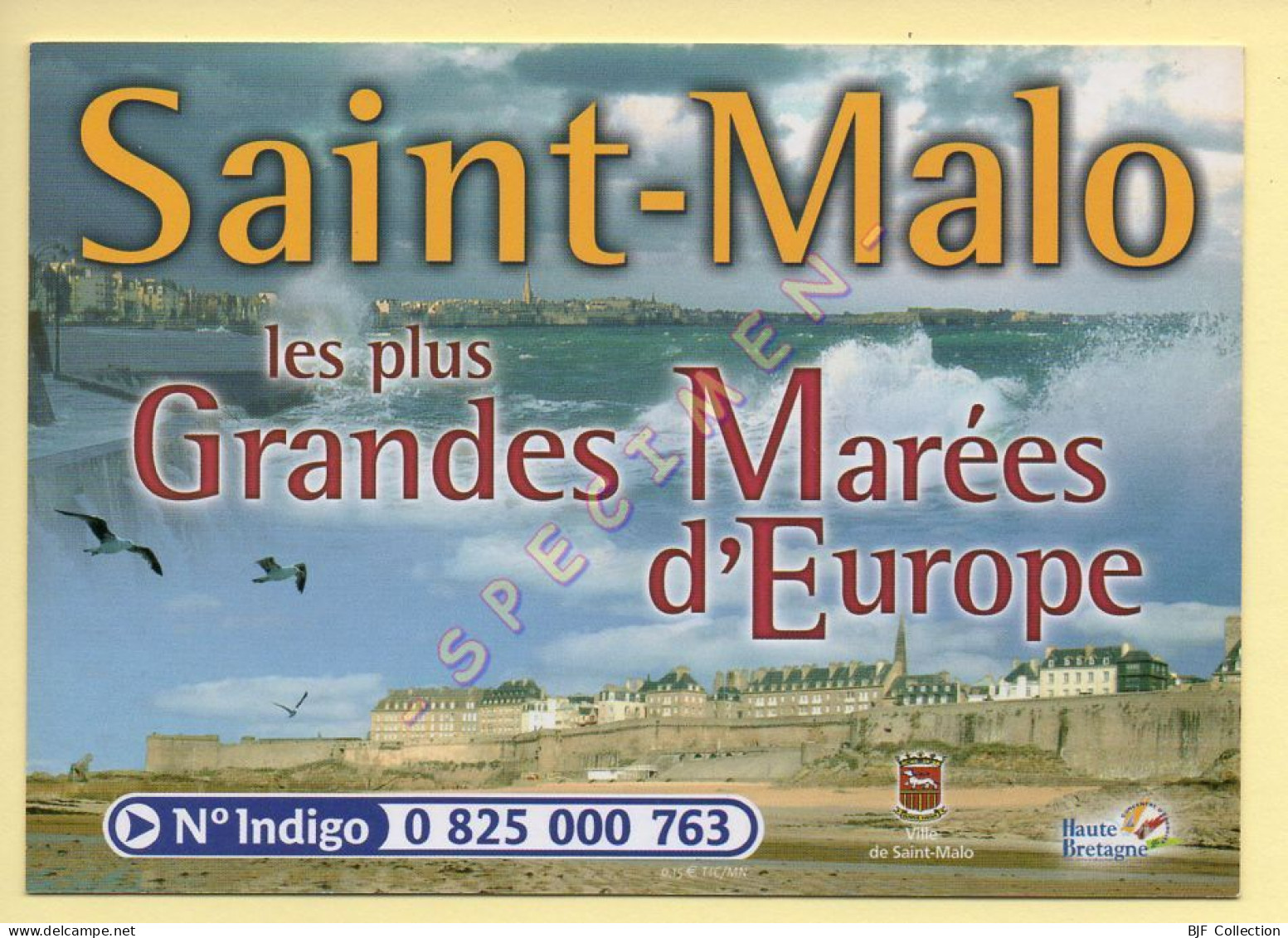 35. SAINT-MALO – Les Plus Grandes Marées D'Europe (voir Scan Recto/verso) - Saint Malo