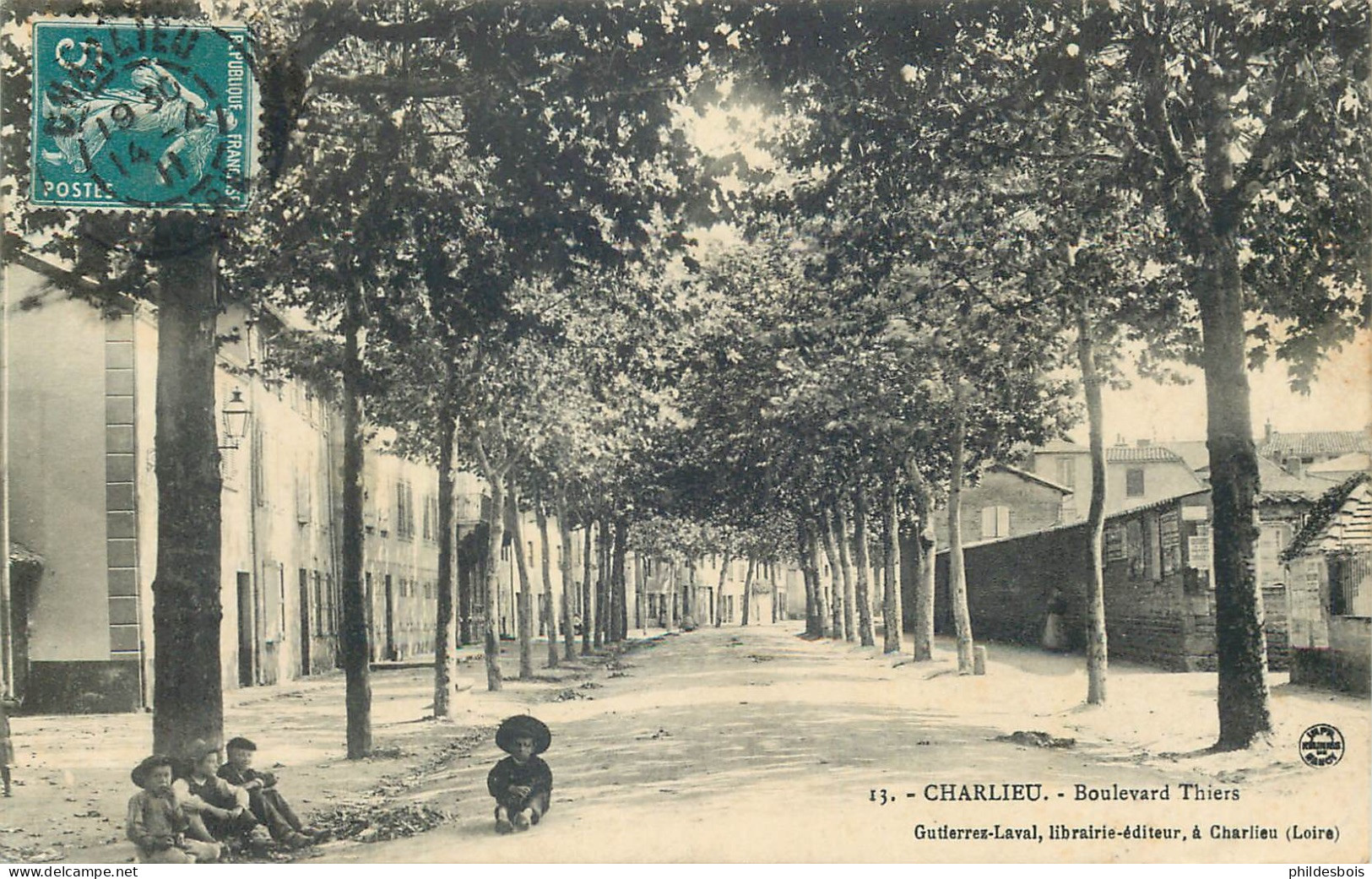 LOIRE  CHARLIEU  Boulevard Thiers - Charlieu