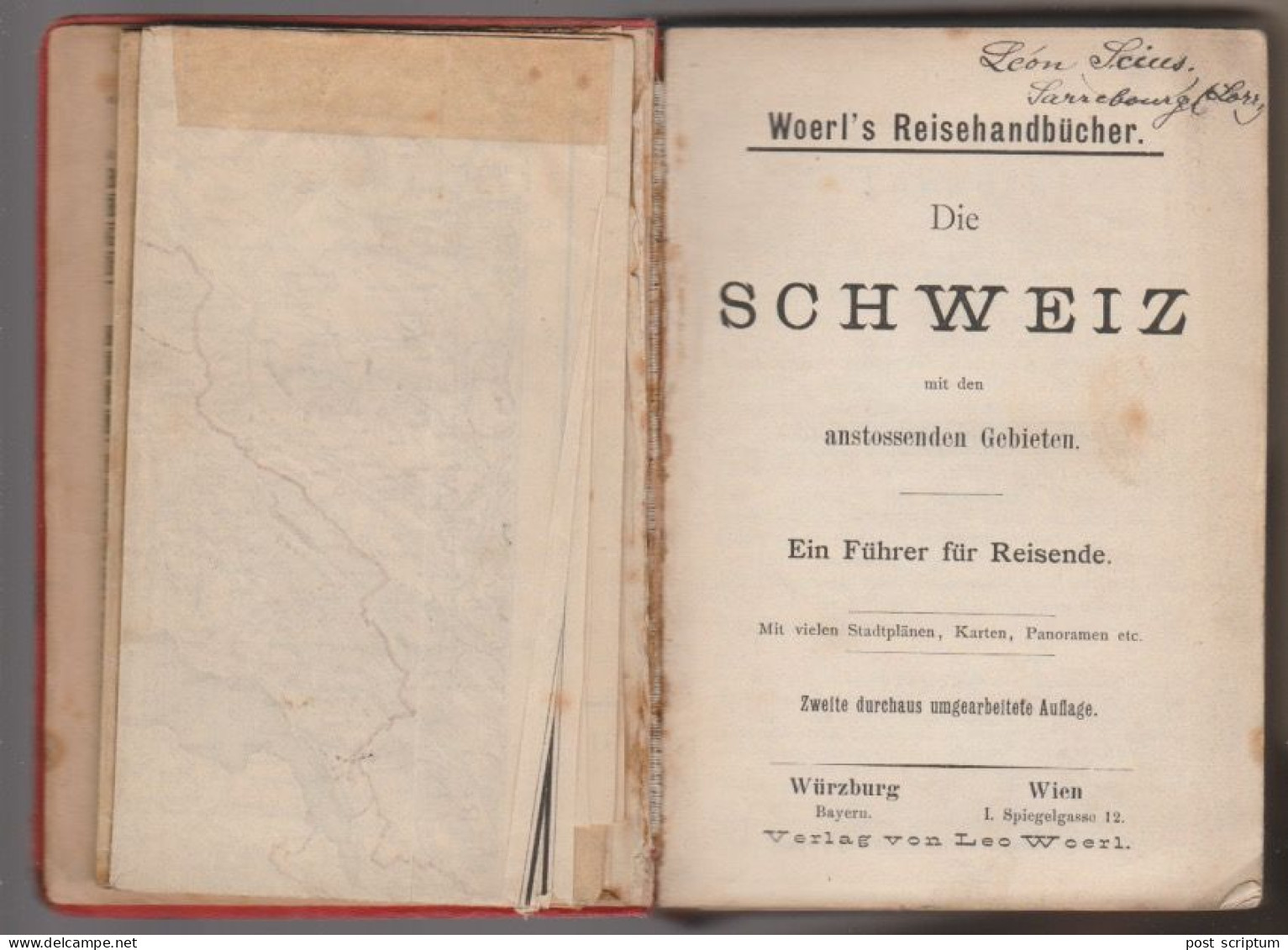 Livre - Die Schweiz Wohrl's Reisenhandbücher  1887 - Guide Touristique En Allemand - Libros Antiguos Y De Colección