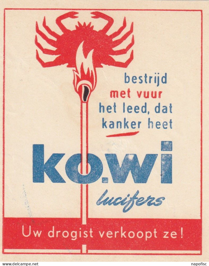 112-Luciferetiket Etiquettes Allumettes Match Label  Ko.wi - Netherlands