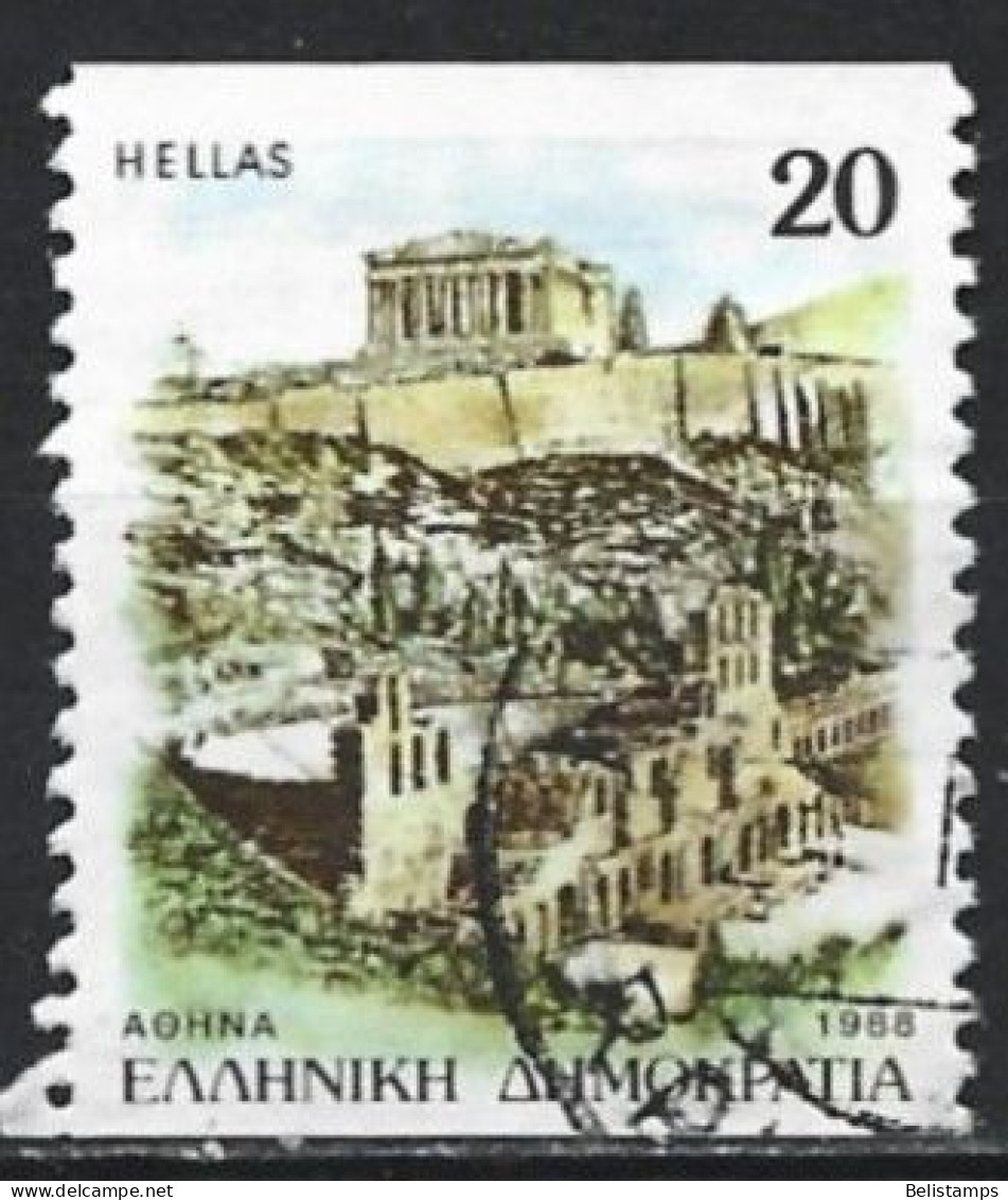 Greece 1988. Scott #1641A (U) The Acropolis, Athens - Used Stamps
