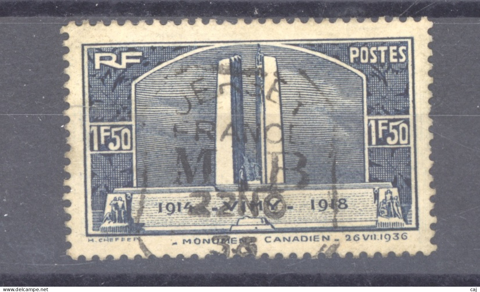 7543  -  France  :  Yv  356  (o)  Obl.  JERSEY / FRANCE /  MB  Mobile Box - Maritime Post