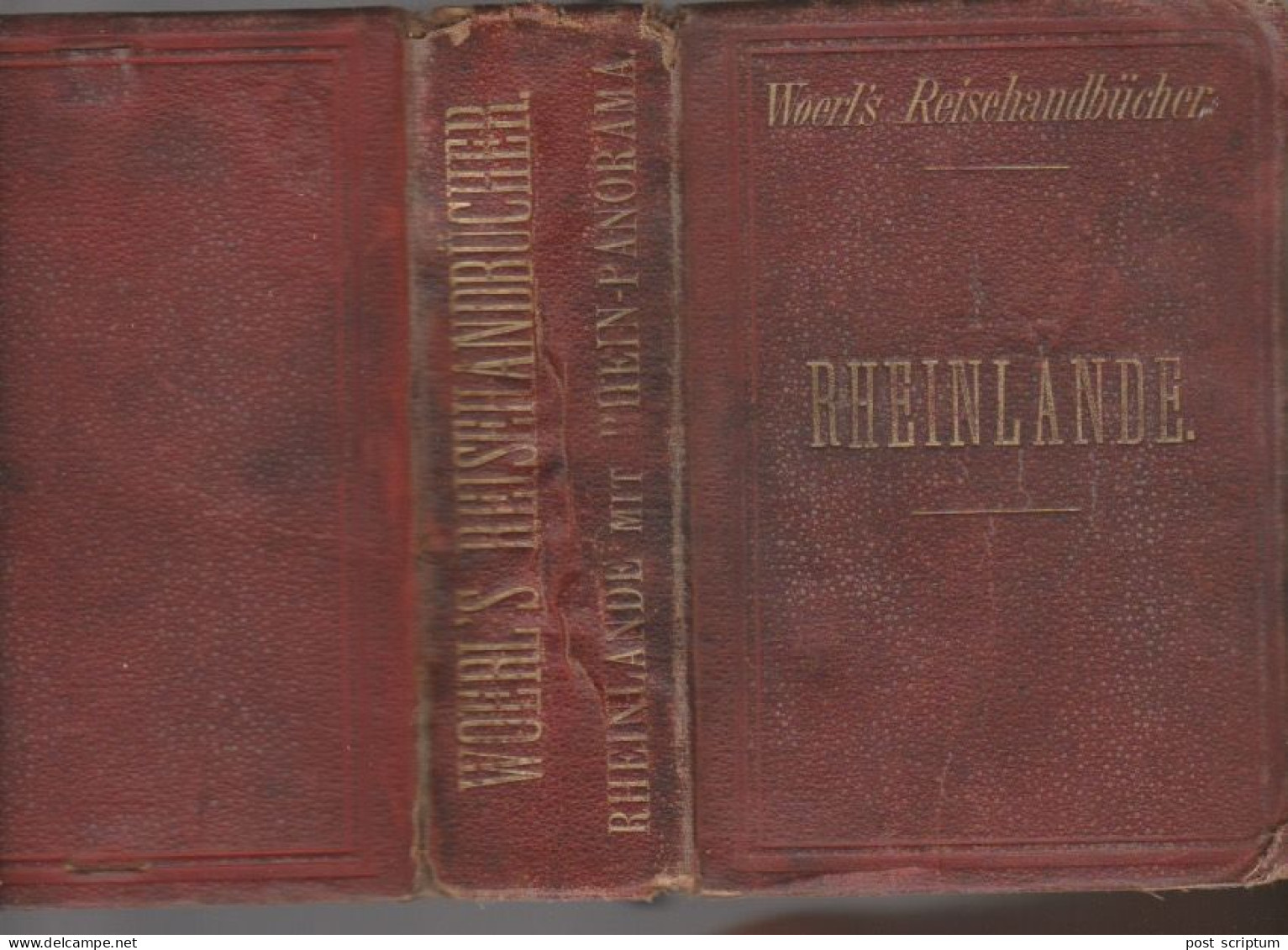 Livre - Rheinlände Wohrl's Reisenhandbücher  1887 - Guide Touristique En Allemand - Libros Antiguos Y De Colección
