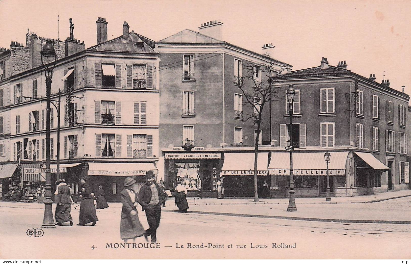 Montrouge -  Le Rond Point Et Rue Louis Rolland  -   CPA °J - Montrouge